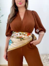 Lenço Cetim Estampado - comprar online