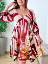 Vestido Lívia Listras Tucano Vinho
