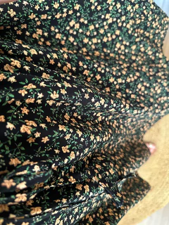 Vestido Marina Curto Preto Floralzinho na internet