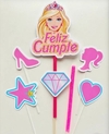 Topper silueta Barbie - comprar online