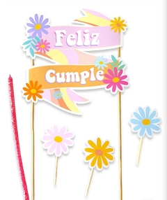Topper silueta margarita groovy - comprar online