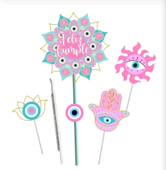 Topper silueta ojo rosa - comprar online