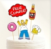 Topper silueta homero simpson - comprar online