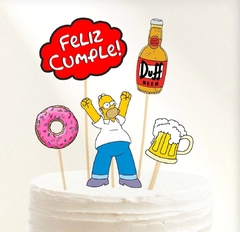 Topper silueta homero simpson - comprar online