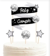 Topper silueta disco/fiesta - comprar online