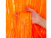 Cortina de flecos metalizada naranja - comprar online