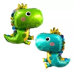Globo dino corona verde 70cm aprox - comprar online