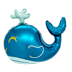 Globo ballena azul 80cm aprox - comprar online