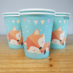 Vaso zorro x6 unidades