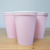 Vaso rosa liso laminado x6 unidades