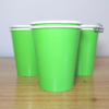 Vaso verde liso laminado x6 unidades