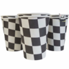 Vaso carrera cuadritos negros x10 unidades