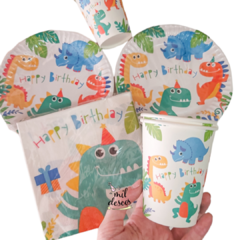Vaso dino bonete x6 unidades - comprar online