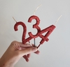 Vela número rojo (todos los números, elegir opción) - comprar online