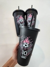 Vaso inter de Miami con tapa y sorbete