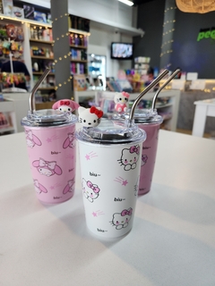Vaso térmico Sanrio 520ml con sorbete de metal (3 opciones de color) en internet