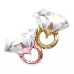 Globo chico anillo de bodas 35cm aprox (2 opciones de color)