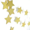 Guirnalda estrellas doradas glitter 1,5Mts. aprox.