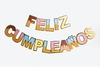 Banderín "feliz cumpleaños" donas