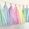 Guirnalda de borlas pastel para armar (5 colores a elección)