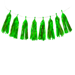 Guirnalda de borlas verde para armar - comprar online