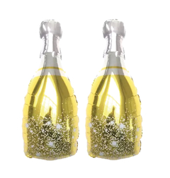 Globo botella de champagne 90cm aprox x1 unidad