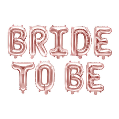 Globo frase Bride to be (gold rosé, rojo, plata y oro) - comprar online