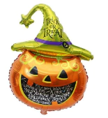 Globo calabaza con sombrero 45cm aprox.