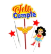 Topper silueta Mujer Maravilla