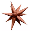 Globo PUNTAS estrella por separado CHOCOLATE 20x61cm x10 unidades