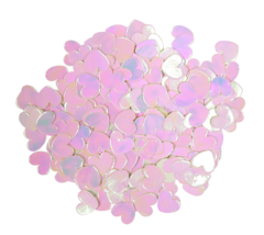 Confetti corazones iridiscente
