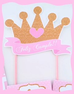 Artículos coronita dorada (elegir opción) - mildeseosdepapel