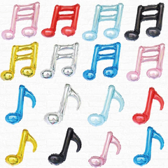 Globo nota musical corchea simple y doble (elegir opciones)
