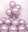 Globo cromado lila 10" x5 unidad