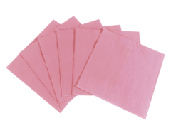 Servilleta rosa lisa x20 unidades