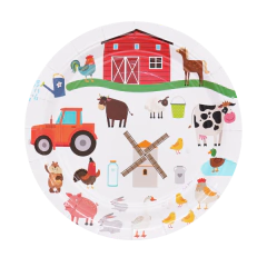 Plato granja x6 unidades