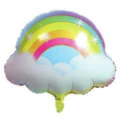 Globo arcoiris nube 47cm aprox