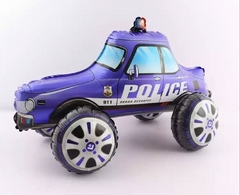 Globo auto de policía 4D 65cm x 38cm aprox.