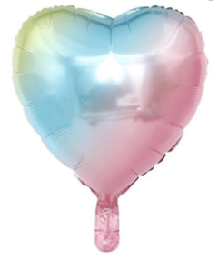 Globo corazón y estrella degradé pastel x1 unidad en internet