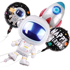 Globo espacial cohete grande 70cm - comprar online