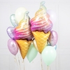 Globo cono de helado pastel grande 1Mts.