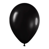 Globo negro 12" x5 unidades