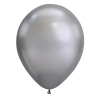 Globo plateado perlado 12" x5 unidades