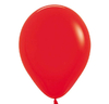 Globo rojo 12" x5 unidades