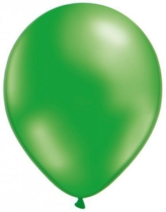 Globo verde 10" x5 unidades