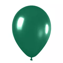 Globo verde oscuro 10" x5 unidades