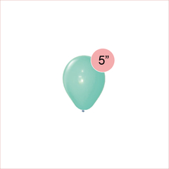 Globo verde pastel 5" x5 unidades - comprar online