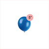 Globo azul 5" x5 unidades