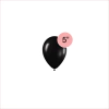 Globo negro 5" x5 unidades