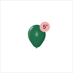 Globo verde max (oscuro) 5" x5 unidades